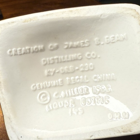 VINTAGE JIM BEAM DECANTER RUIDOSO DOWNS NEW MEXICO RICHEST HORSE RACE 1968 EMPTY - Picture 3 of 3